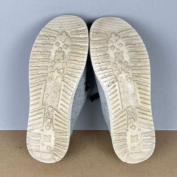 Hey Dude Wendy Chambray White Blue Womens 7 Slip On Casual Comfort - Picture 7 of 10